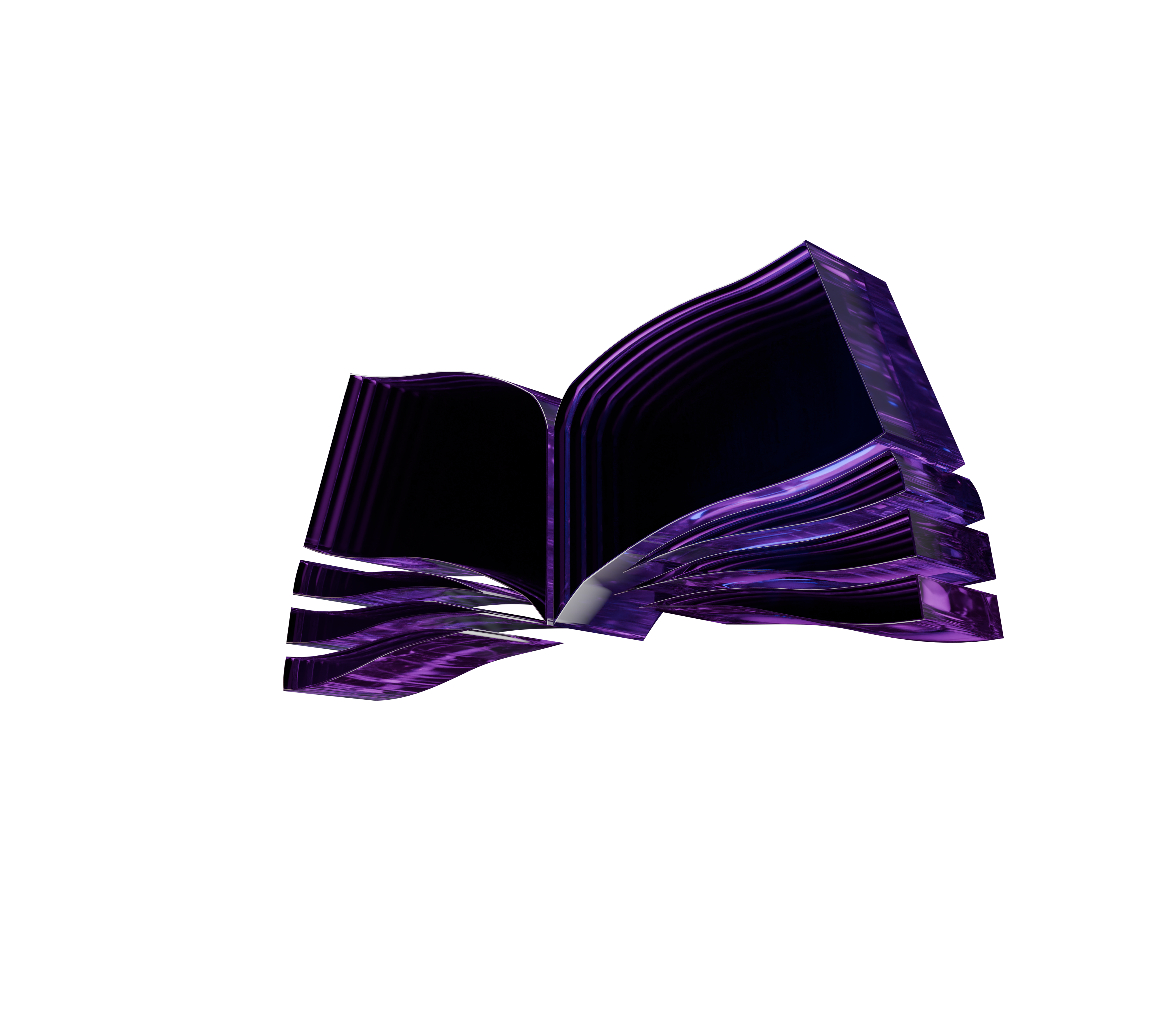 Abstract 3D Purple Shape